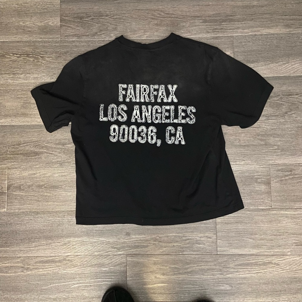 Black Kids Shirt with Graphic Print